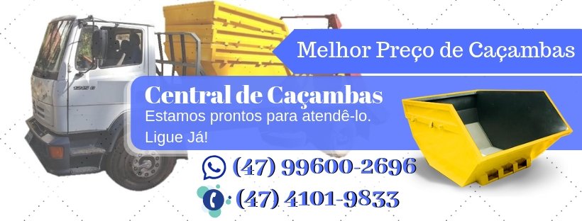 Preço de Aluguel de Caçamba | Aluguel de Caçambas em Joinville | Central Joinville