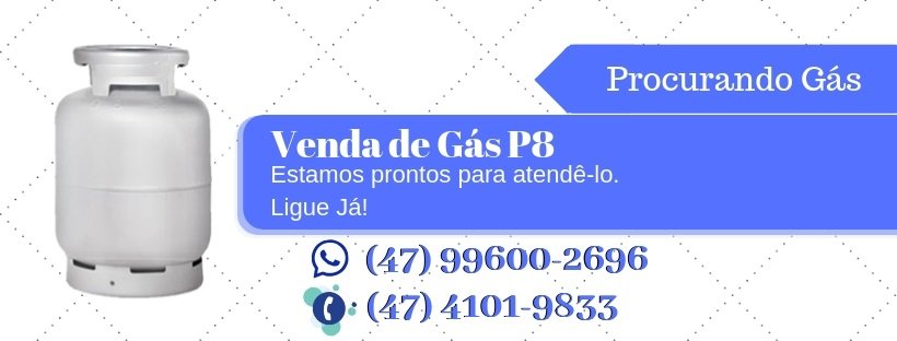 Venda de Gás P8 | Distribuição, Tele-Entrega e Entrega em Joinville | Central Joinville